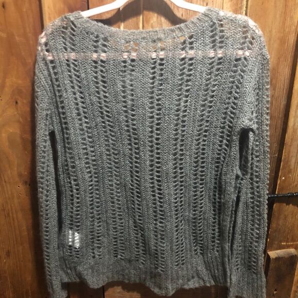 PAM & GELA OPEN KNIT LAYERING TOP - S - Picture 9 of 12